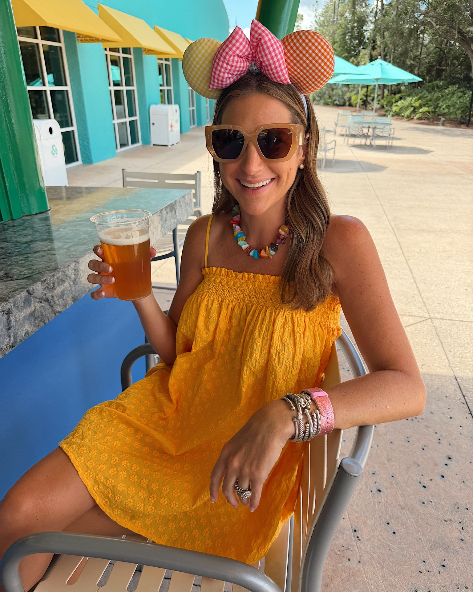 Disney ootd! In a small set, Etsy ears, necklace, sunglasses, sandals and accessories- fits tts.

#LTKootd #LTKSeasonal #LTKTravel