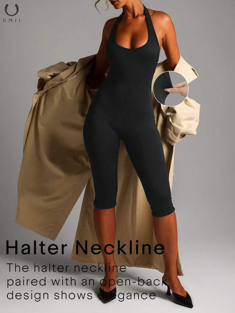 Halter NeckLine Jumpsuit | SHEIN