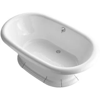 Vintage Collection 72" Free Standing Bath Tub for Two-Person Bathing with Center Drain | Build.com, Inc.
