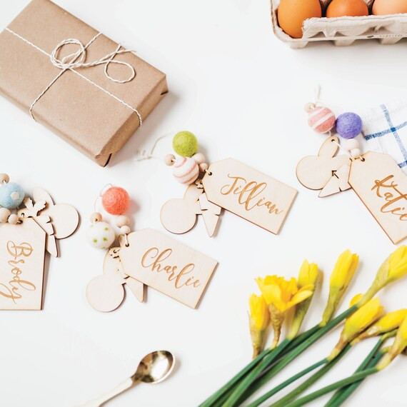 Easter Gift Tag, Custom Tag, Gift Tag, Easter Favor Tags, Tassel + Tag, Easter Basket Name Tag, E... | Etsy (US)