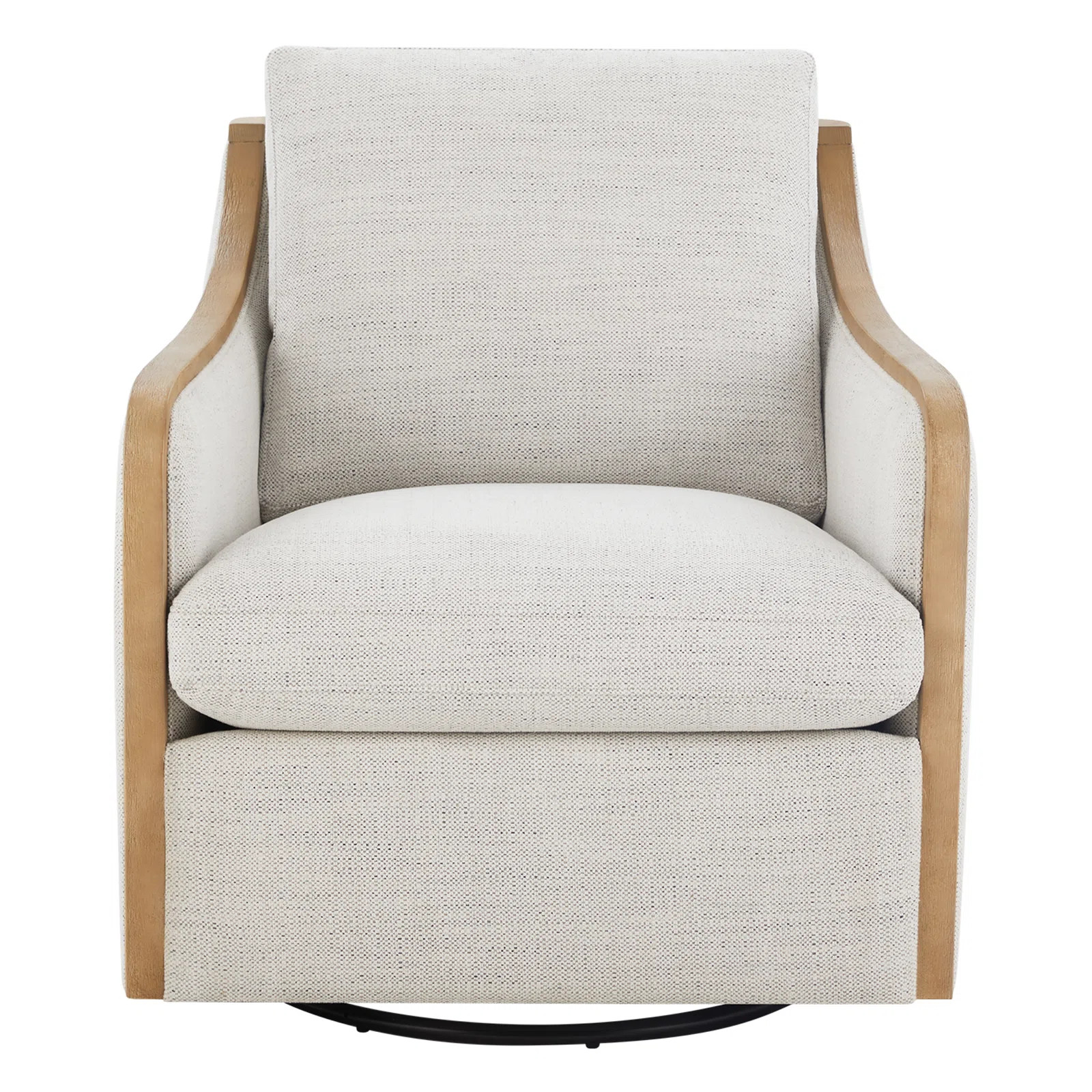 Grayton Oversized Upholstered Swivel Barrel Chair | Birch Lane