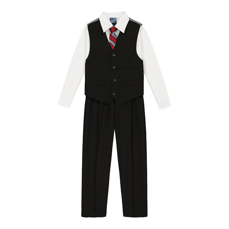 Boys 4-12 IZOD Vest, Shirt, Pants & Tie Set, Boy's, Black | Kohl's