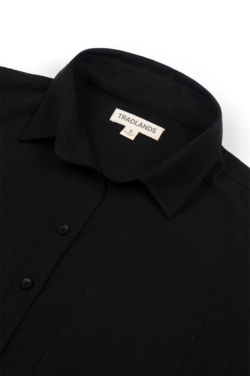 101 Martine Black Tencel | Tradlands