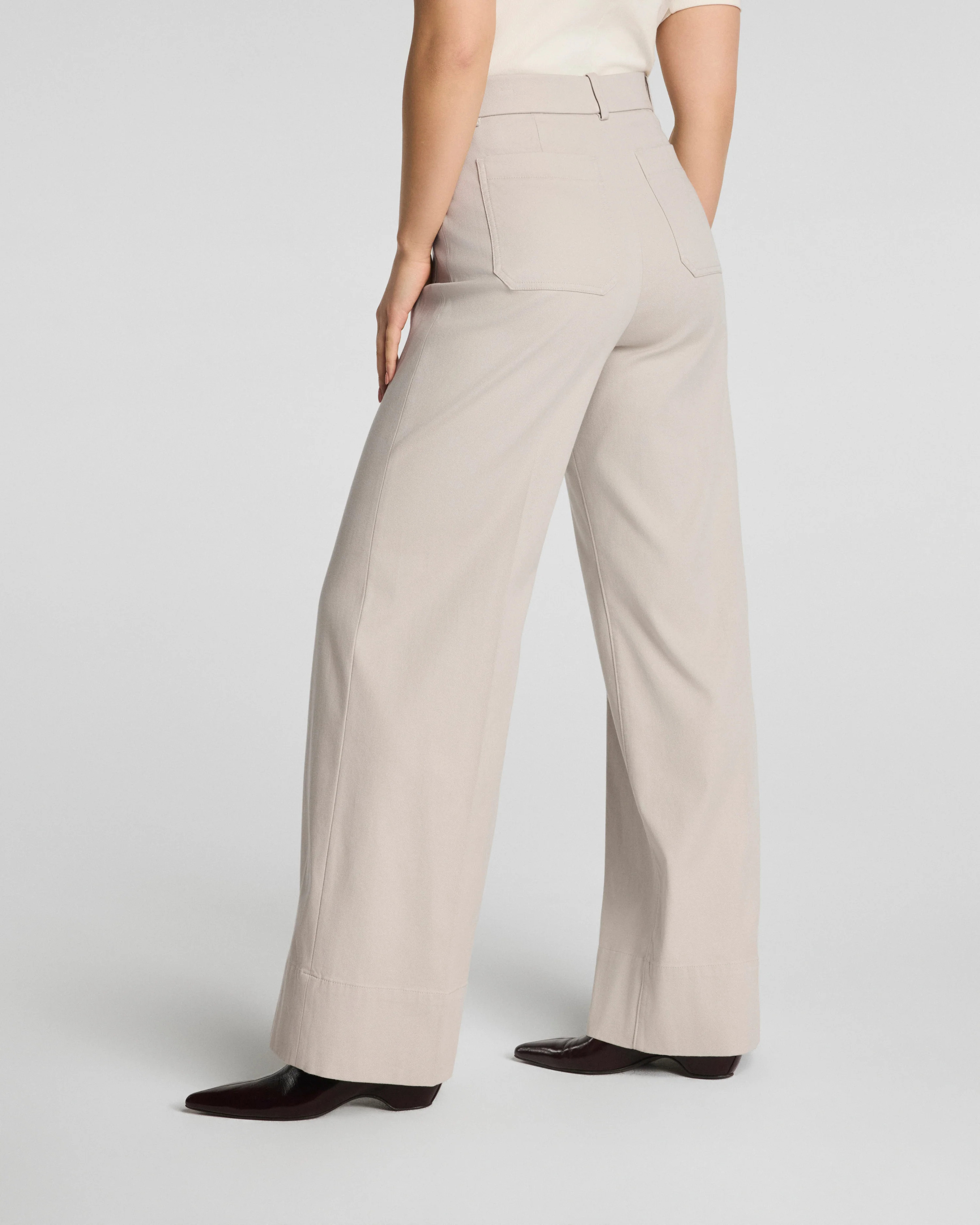 SPANXsupersmooth™ Stretch TwillWide Leg Pant with Patch Pockets | Spanx