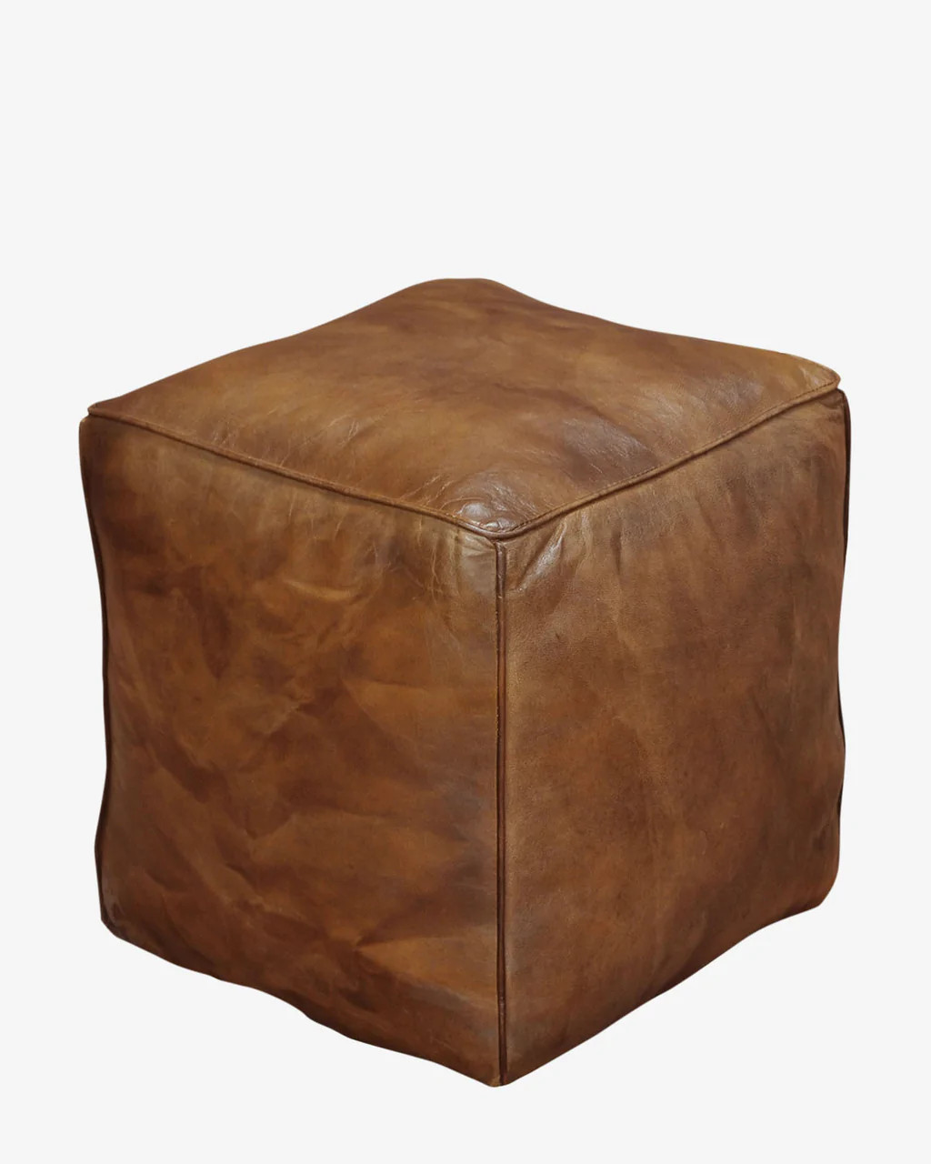 Aldo Leather Ottoman | McGee & Co.