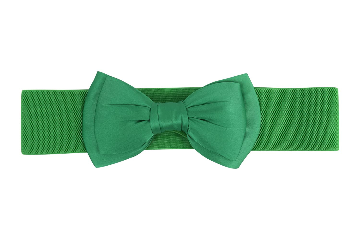 Dancing Days 50's Bella Green Bow Belt Vintage Retro pin-up Bow Elastic Cinch belt | Amazon (US)
