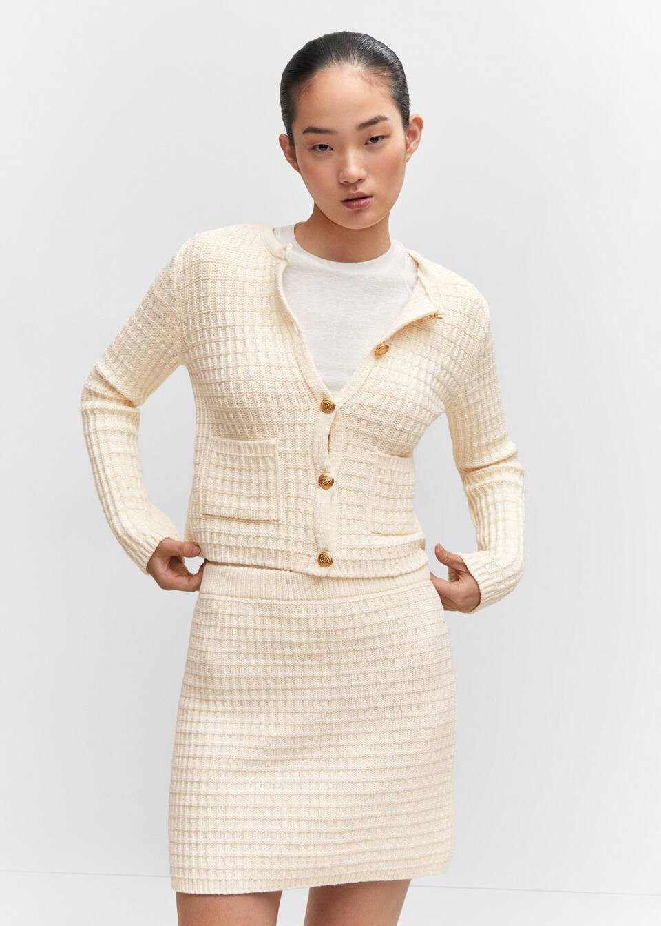 Pocket knit cardigan -  Women | Mango United Kingdom | MANGO (UK)
