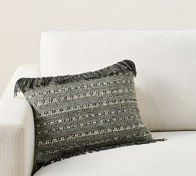 Fiala Textured Lumbar Pillow | Pottery Barn (US)