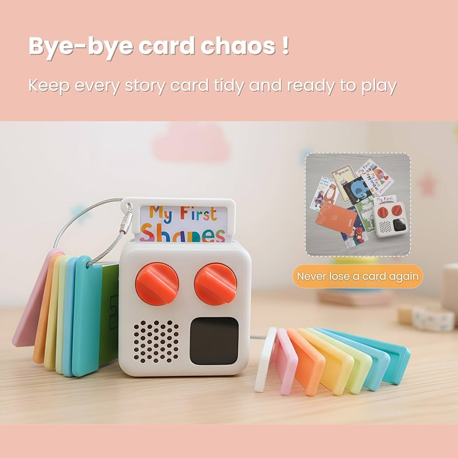 21 Pcs Card Holder for Yoto Cards with 4 Ring Loops, Reusable Portable Yoto Card Holder Ring Set,... | Amazon (US)