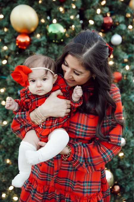 Mommy and me Christmas outfit. 
Omg how cute is this? Love matching baby girl!

Wearing a small. 

Holiday outfit. Holiday dress.

#LTKSeasonal #LTKHoliday #LTKbaby