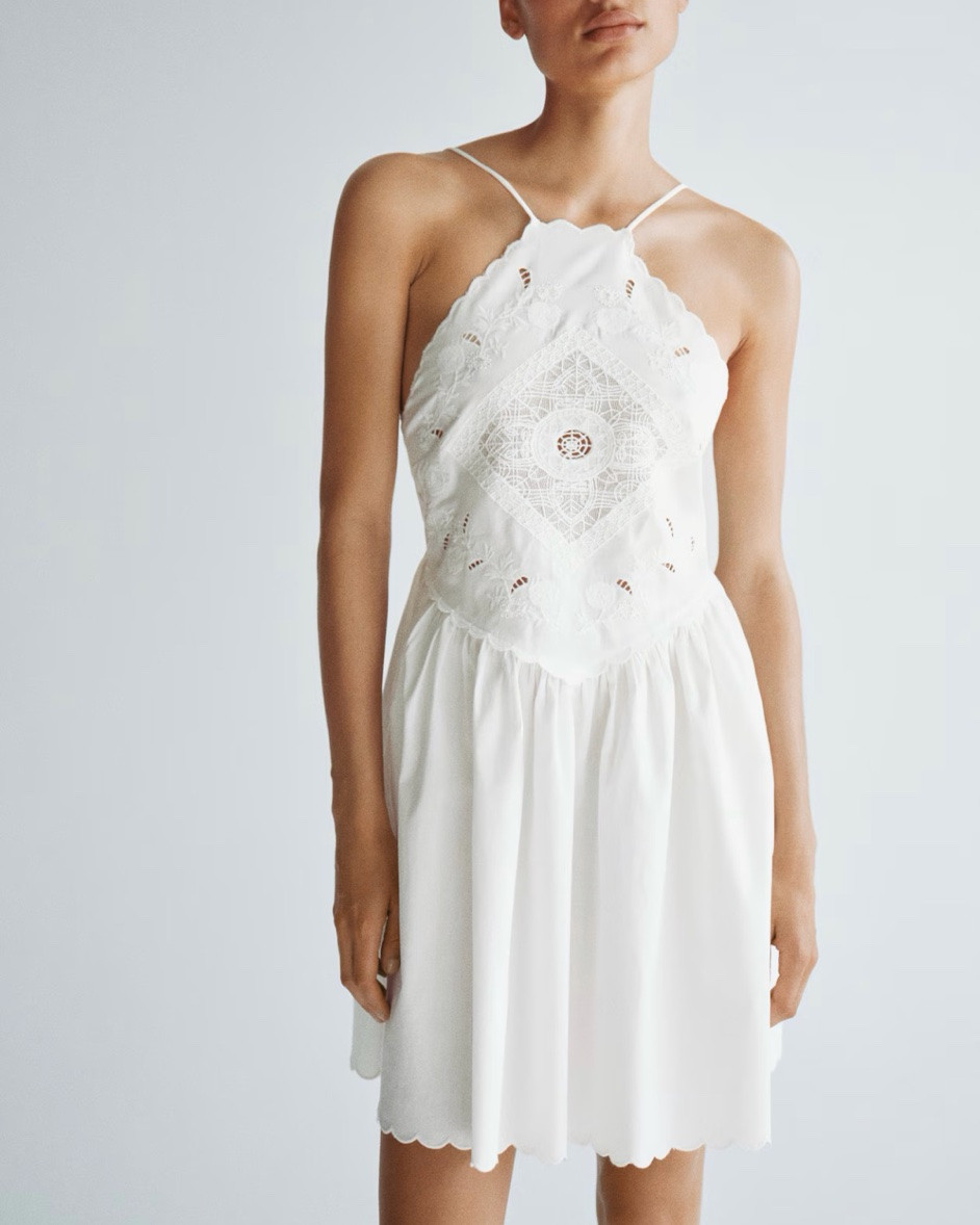 White eyelet backless mini dress

#LTKSeasonal