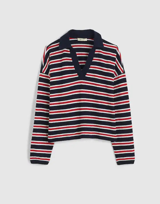 Relaxed Polo Shirt in Stripe | Madewell