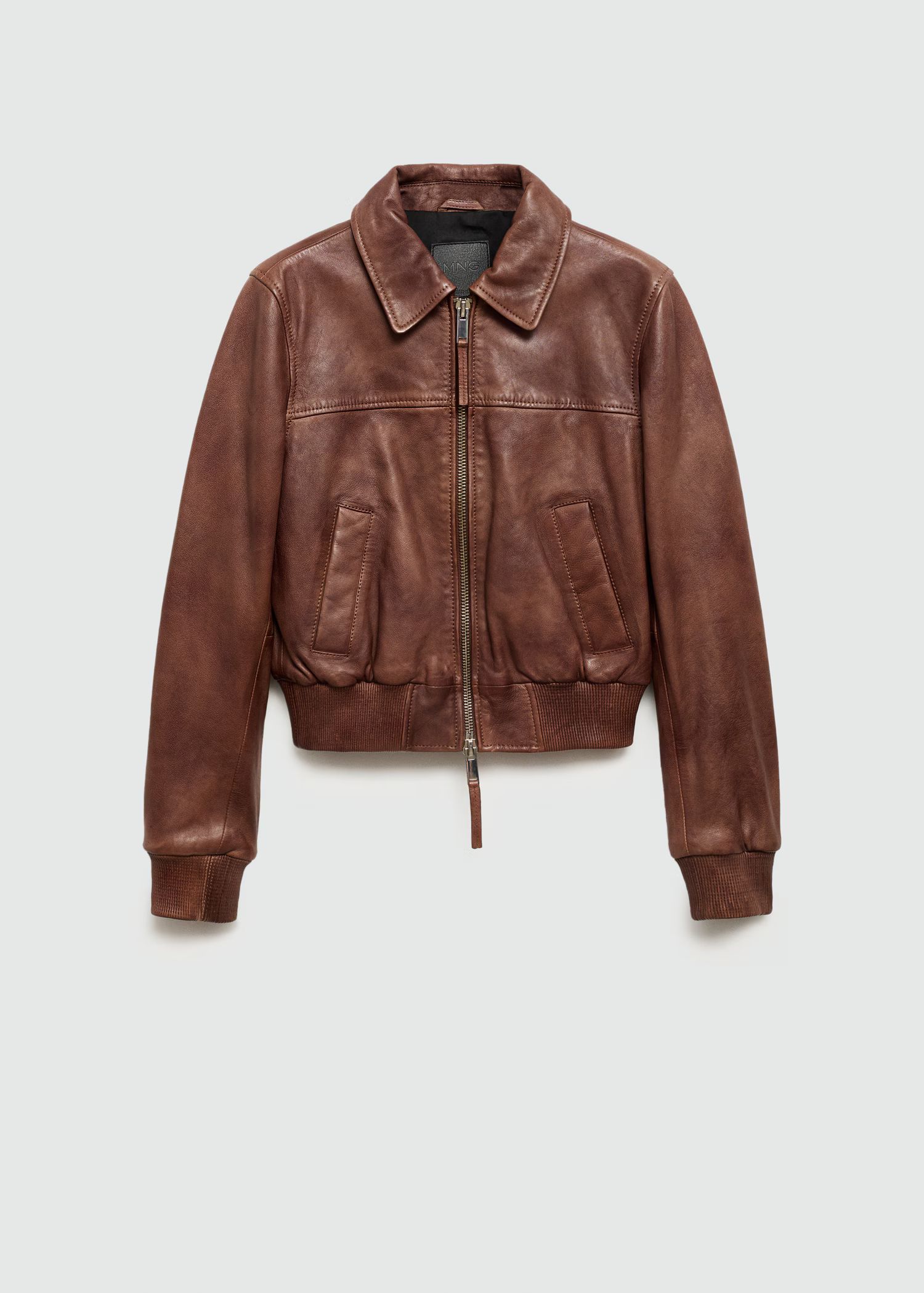 100% leather jacket | MANGO (US)