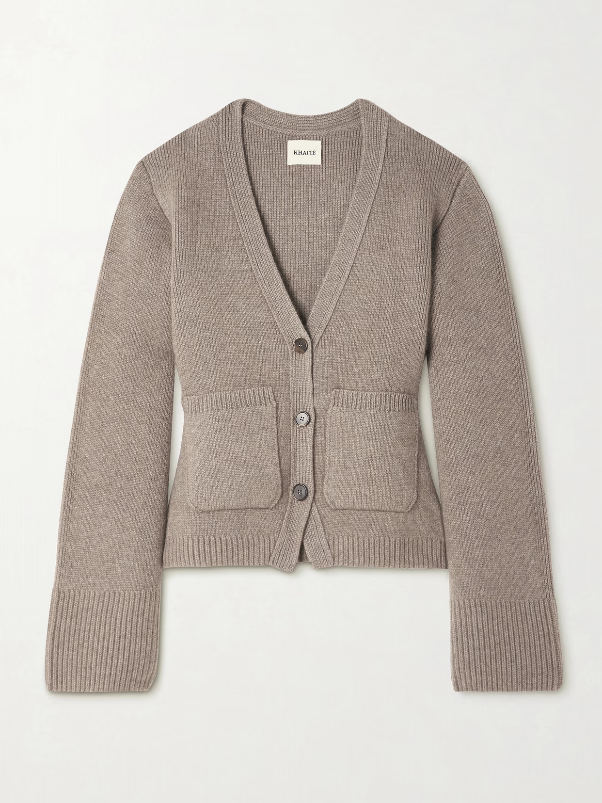 KHAITE - Scarlet Cashmere Cardigan - Brown | NET-A-PORTER (UK & EU)