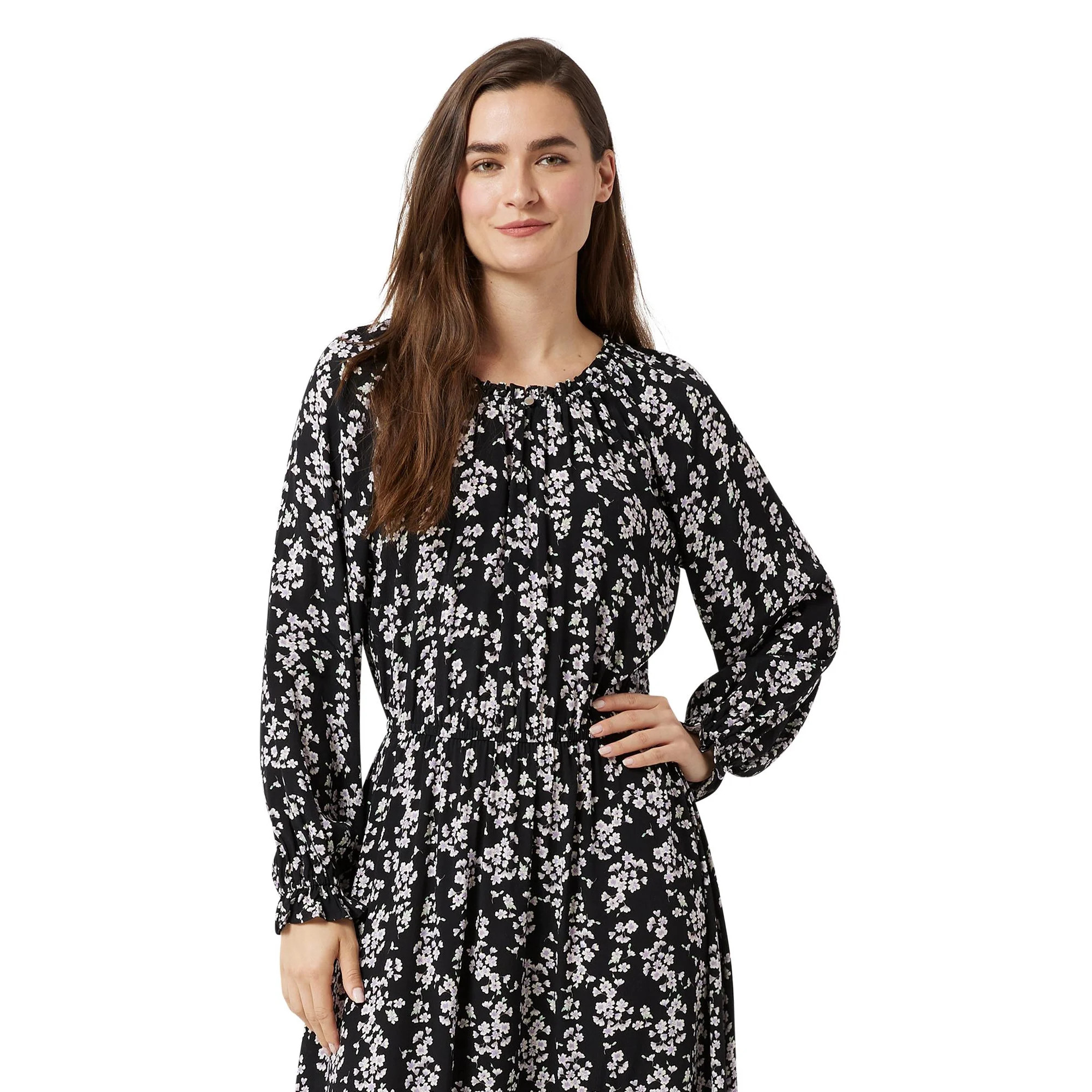 Chaps Women's Peasant Midi Dress | Walmart (US)