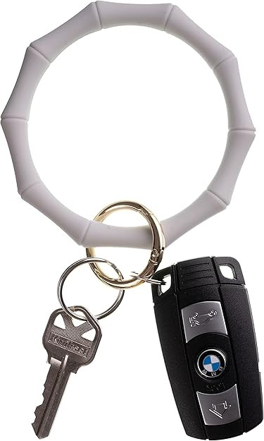 HADLEY MAE DESIGNS Key Ring Bracelet Keychain Wristlet Keychain Bangle Key Ring | Amazon (US)