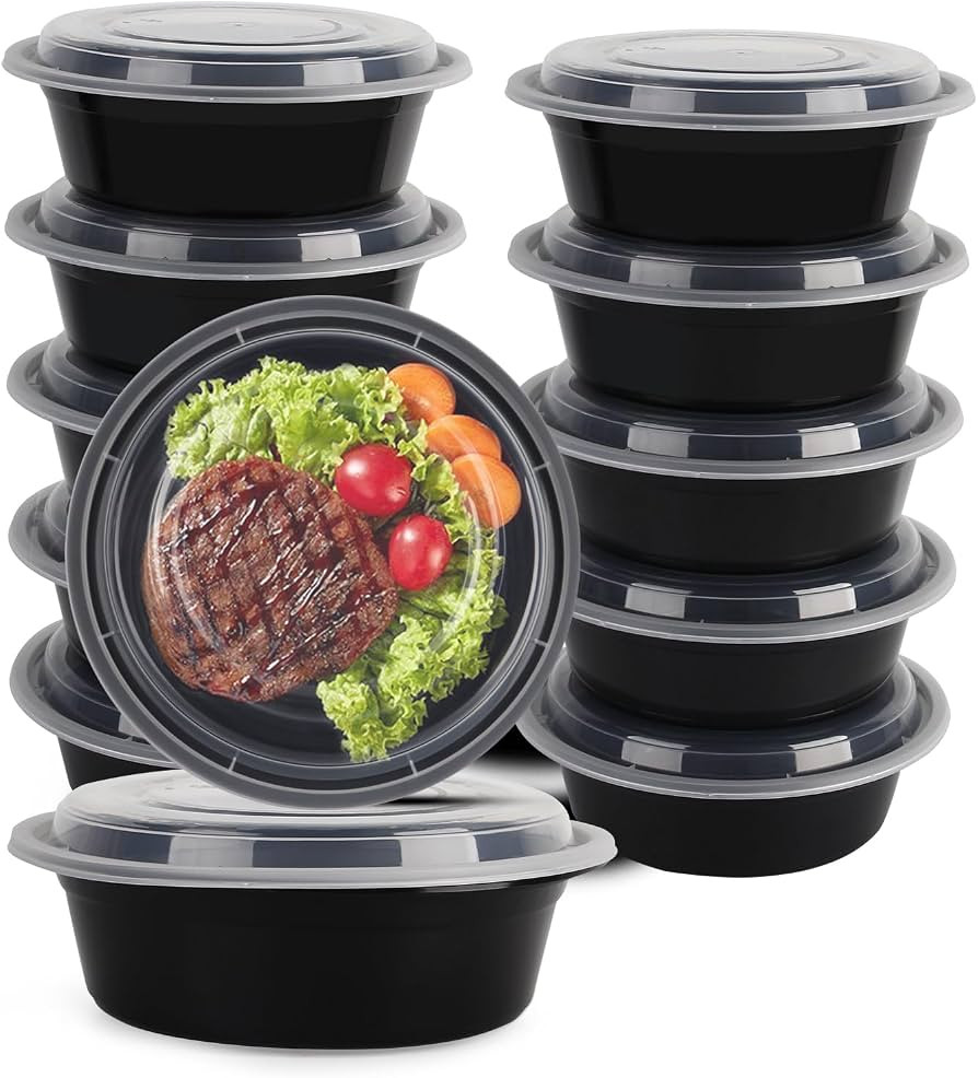 WGCC Meal Prep Containers with Lids - 10Pack 32oz Meal Prep Bowls, Disposable Food Prep Container... | Amazon (US)