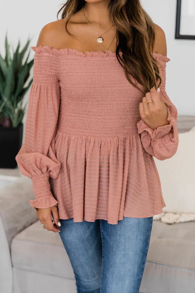 Better Than Imagined Mauve Blouse | The Pink Lily Boutique