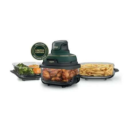 Ninja Crispi 5-in-1 Portable Glass Air Fryer Cooking System FN103CO, Blue New | Walmart (US)