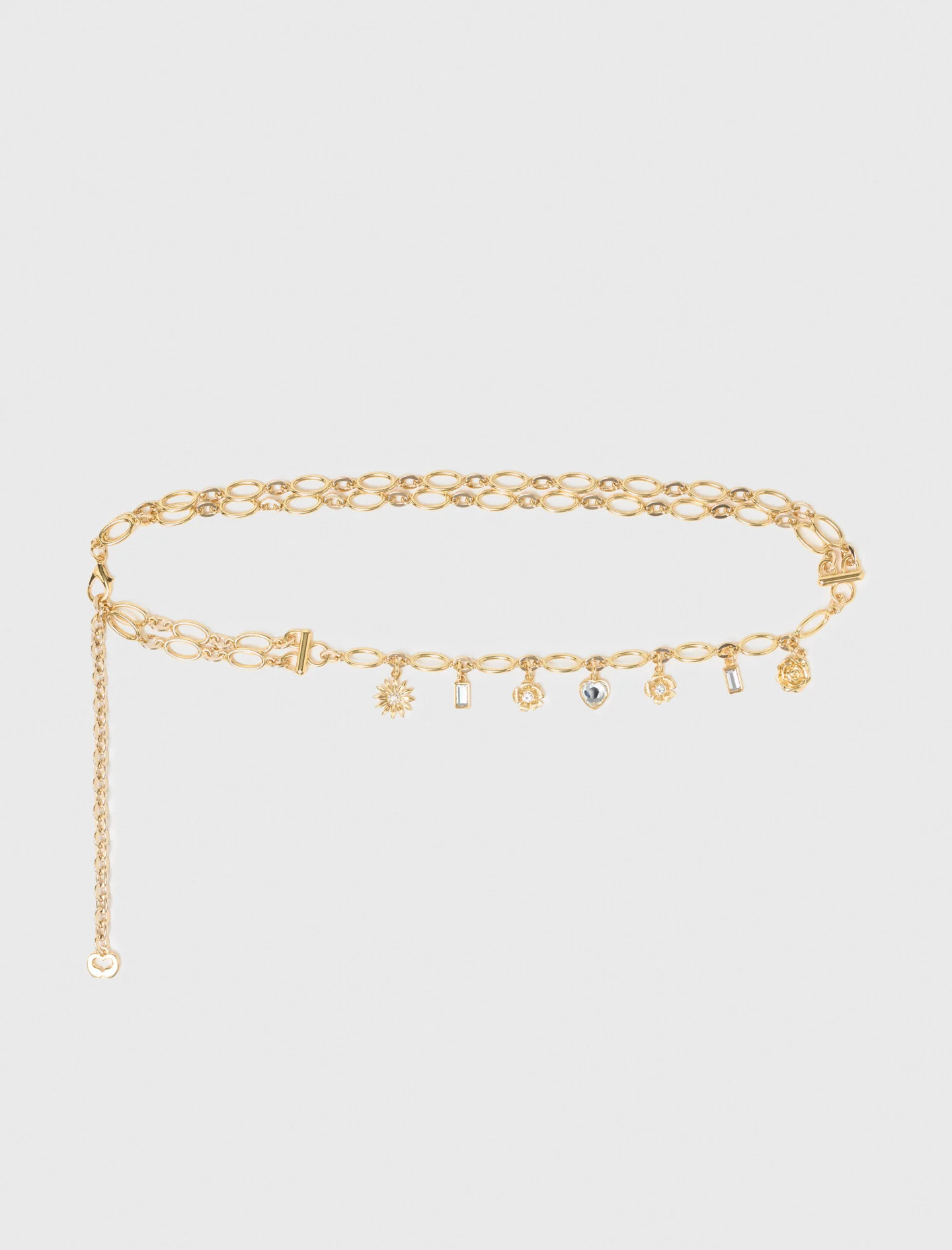 Double chain belt with charms Denim - Jeans for Women | Maje | Maje US