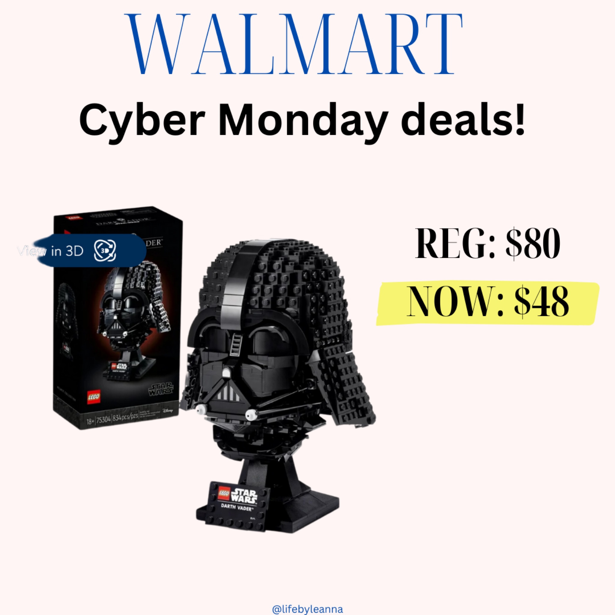 Star Wars Lego $30 off for Walmarts cyber Monday!!




#walmart


#LTKKids #LTKGiftGuide #LTKCyberWeek