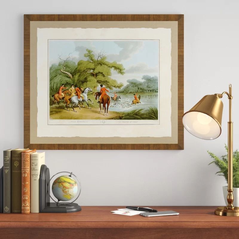 'Hunting Scene IV' Framed Giclee Print | Wayfair North America