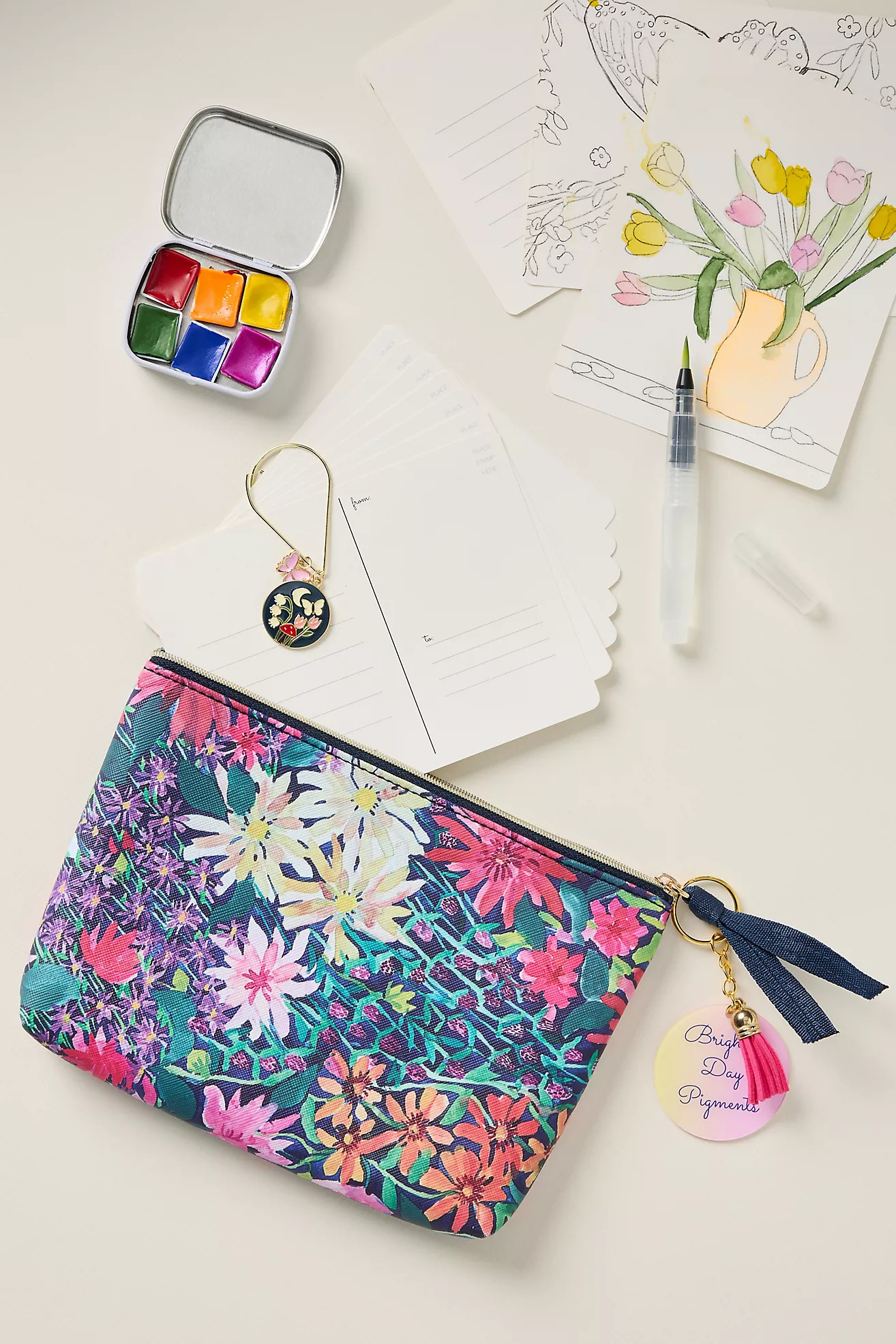 DIY Watercolor Paint Set with Travel Pouch | Anthropologie (US)