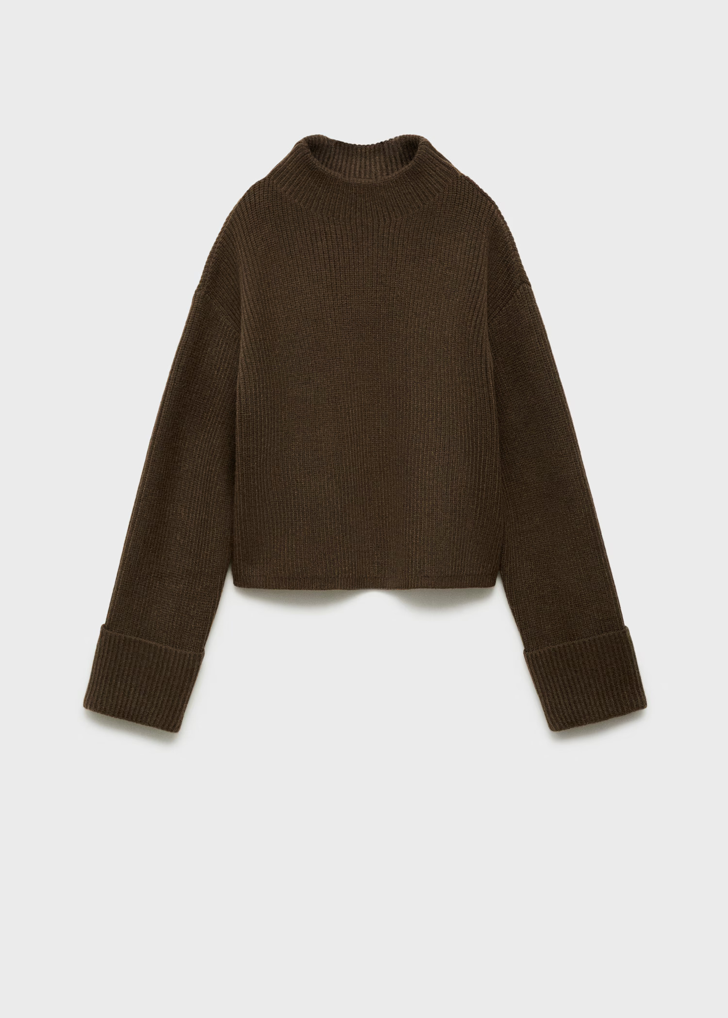 Perkins-neck rib-knit  sweater - Women | MANGO Canada | Mango Canada