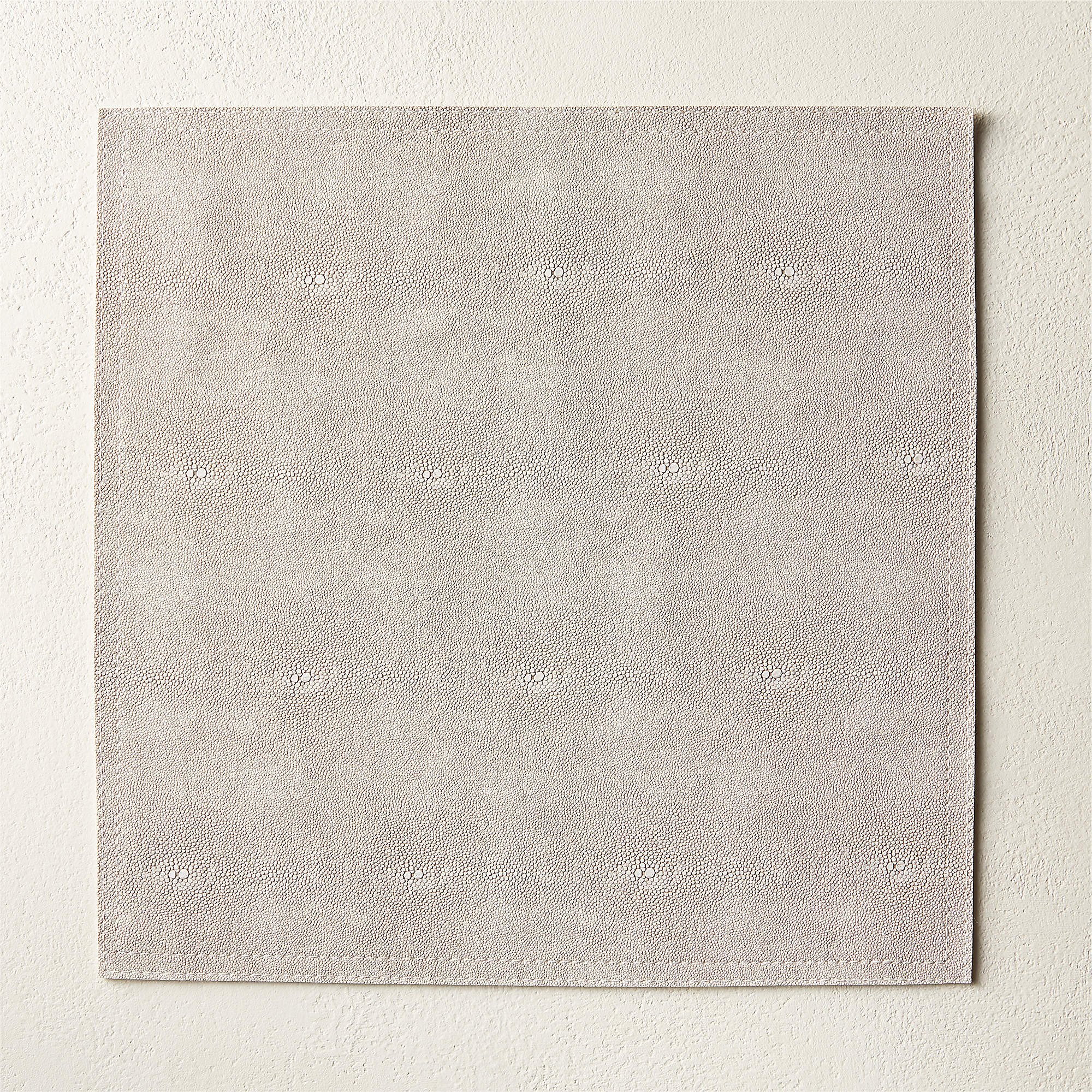 Oat Shagreen Faux-Leather Square Placemat + Reviews | CB2 | CB2