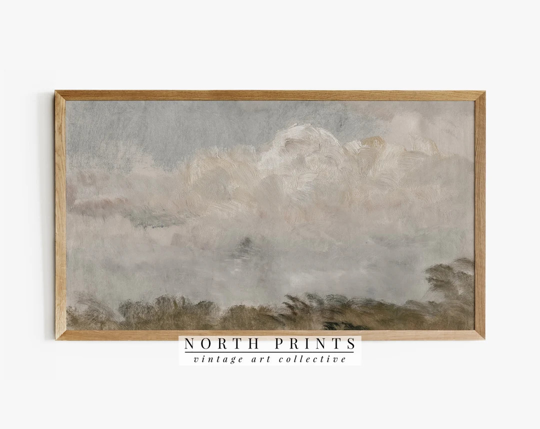 Samsung Frame TV Art | Vintage Cloud Landscape Painting DIGITAL Art #TV145 | Etsy (EU)