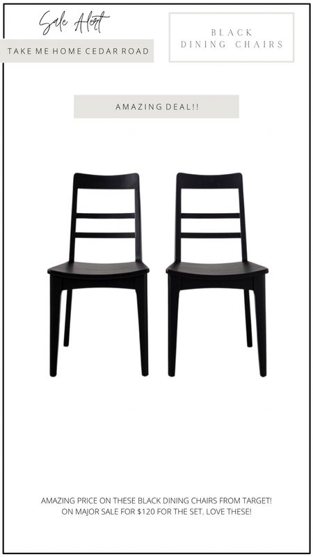 MAJOR SALE!!! Love this set of black dining chairs and the price is so good right now!!

Dining chair, dining room, kitchen chair, black dining chair 

#LTKhome #LTKsalealert #LTKfindsunder100