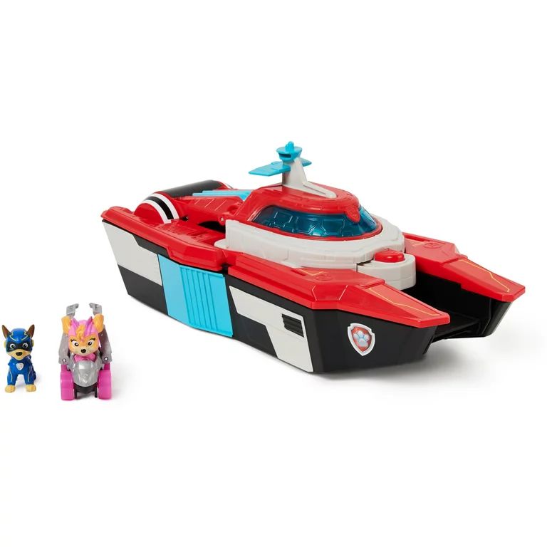 PAW Patrol: The Mighty Movie, Pup Squad Aircraft Carrier with Skye Racer & Chase Figure for Kids ... | Walmart (US)