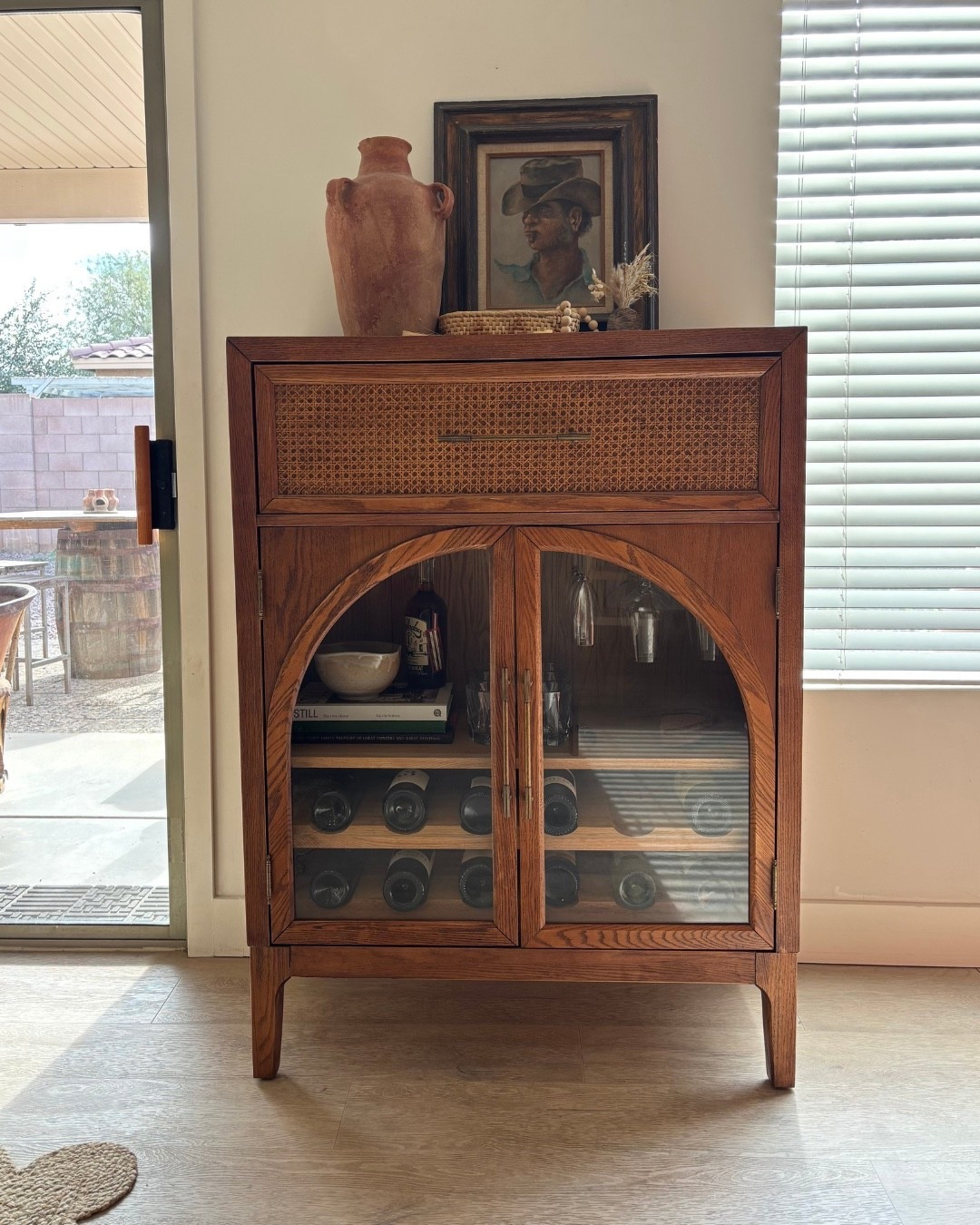This bar cabinet instantly elevated our space! 

#LTKHome