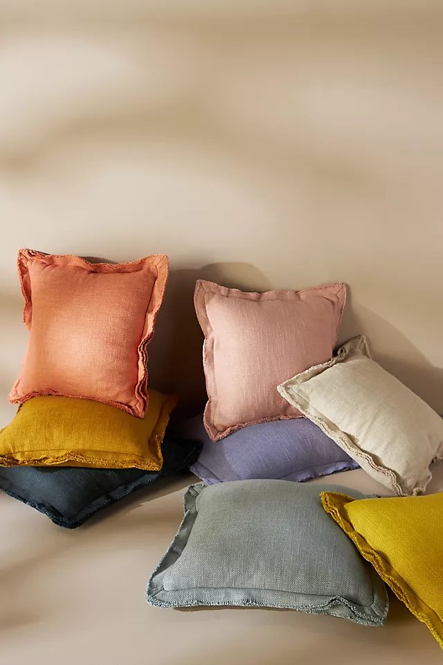 Luxe Linen Blend Pillow | Anthropologie (US)