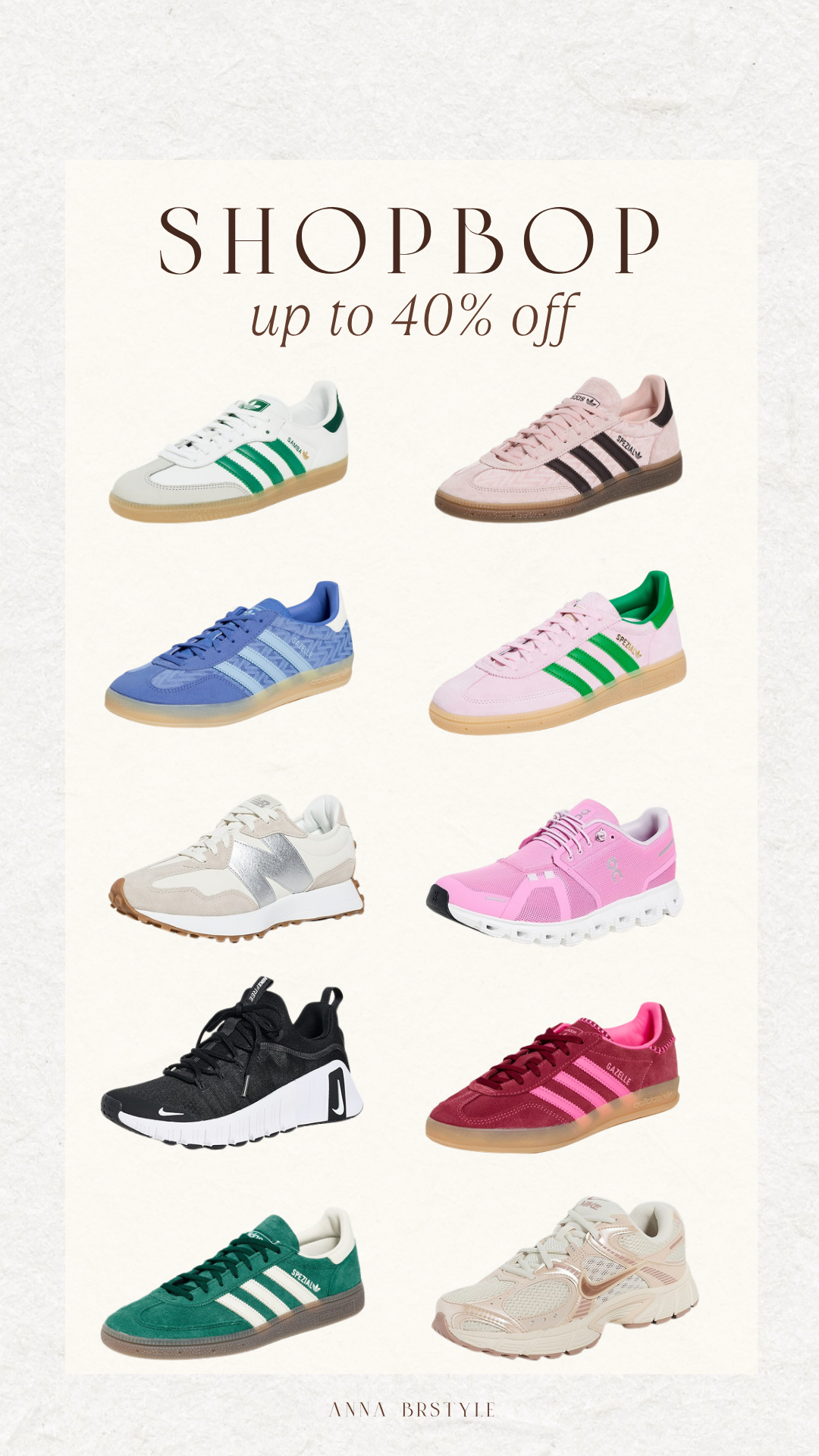 Shopbop up to 40% off

adidas sneakers on sale, summer sneakers, nike sneakers on sale, annabrstyle 

 #LTKSaleAlert