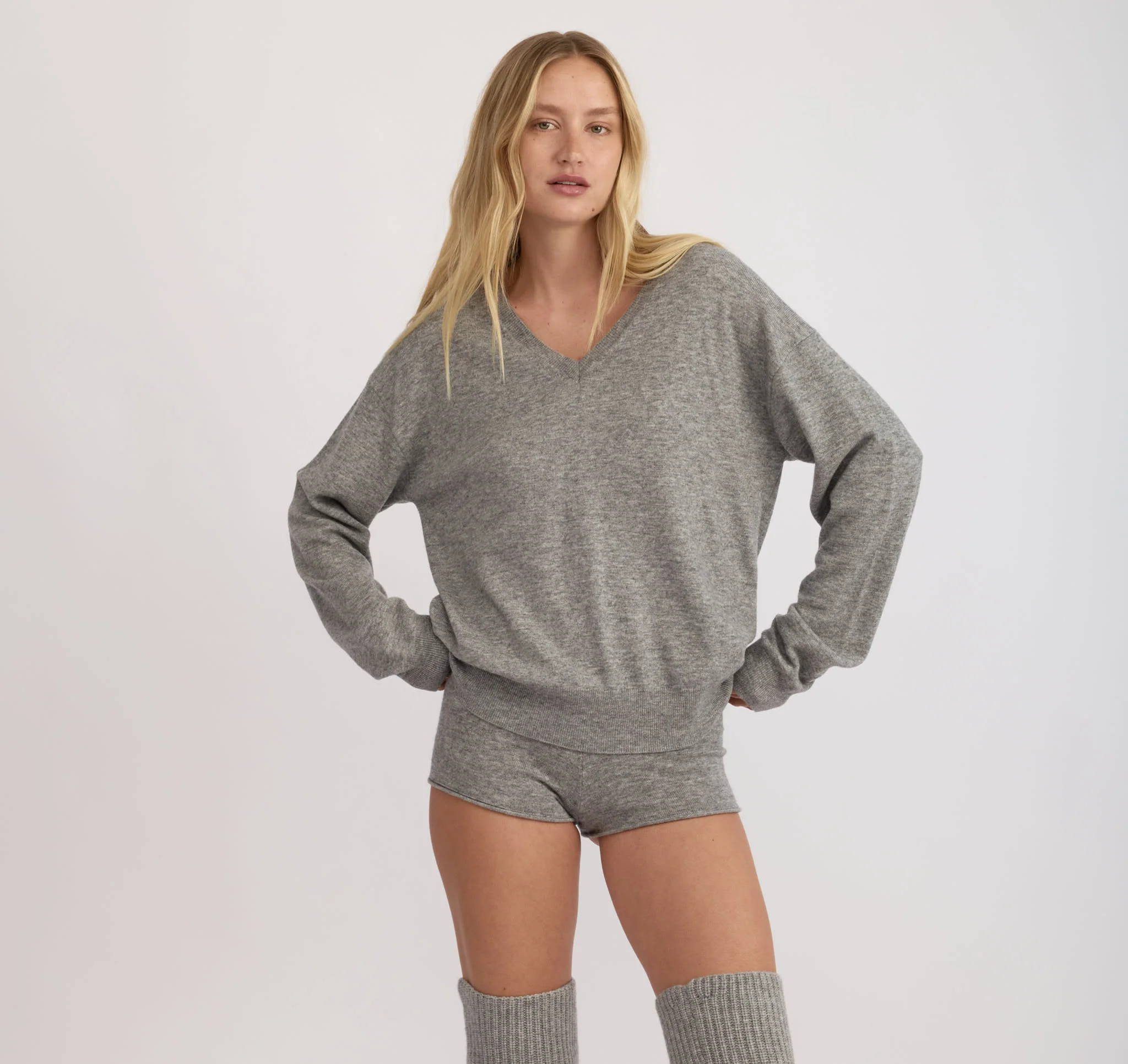 Fine Knit V-Neck Sweater | Organic Basics