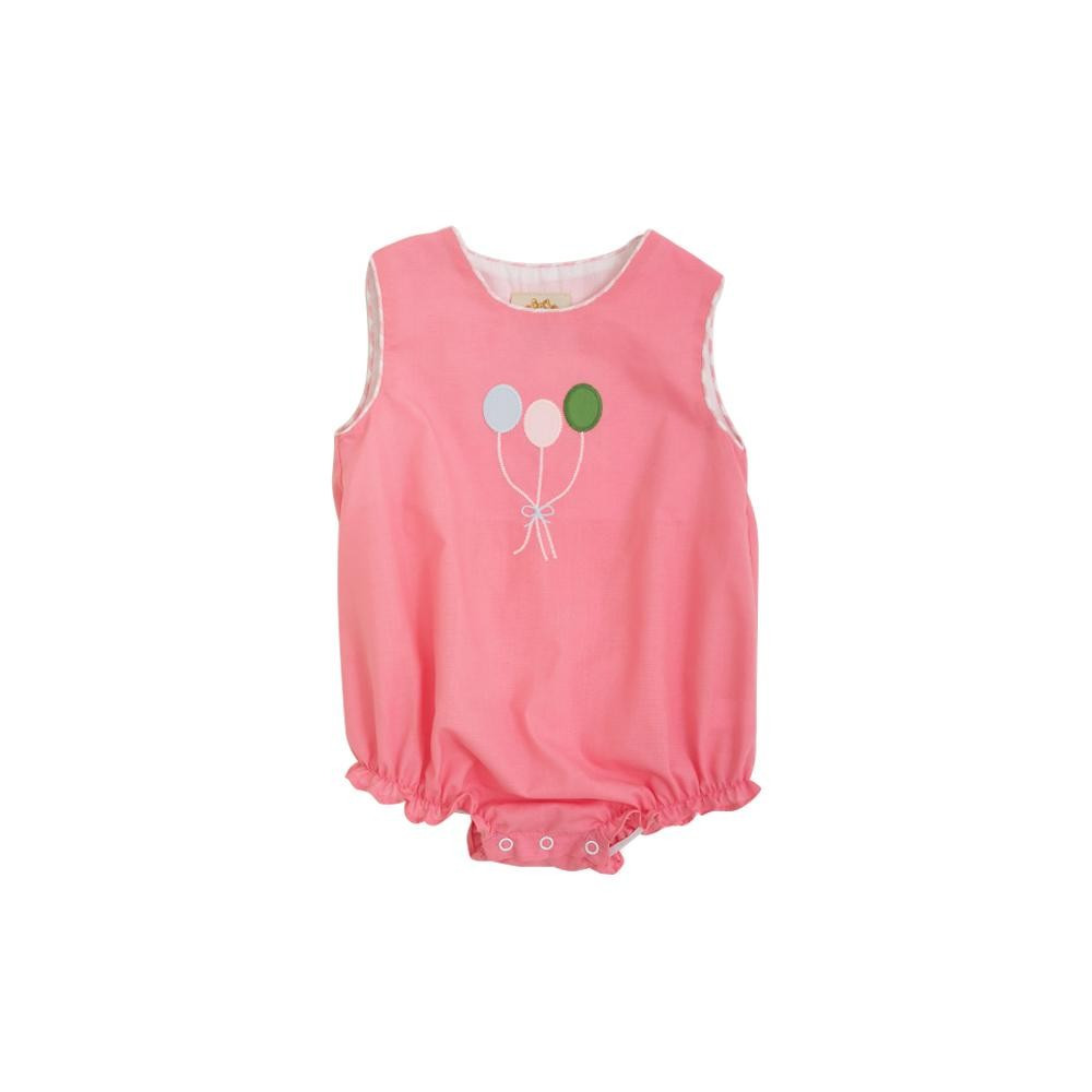 Brooksy Bubble - Hamptons Hot Pink with Sandpearl Pink Gingham & Balloon Applique | The Beaufort Bonnet Company