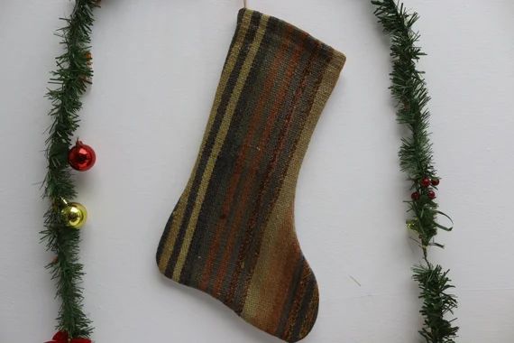 Handknotted Christmas Stocking Wall Decor Christmas Socks Wall - Etsy | Etsy (US)