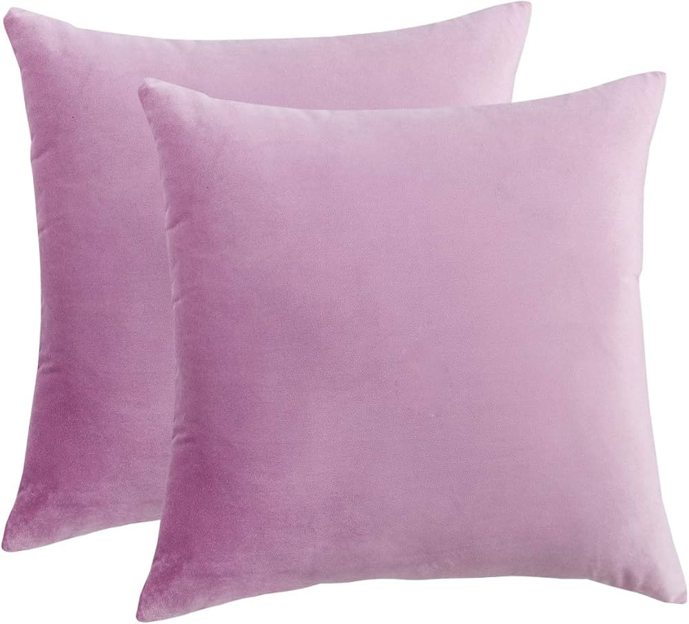 RainRoad Decorative Throw Pillow Cover for Couch Bedroom Car Pillow Case Cushion Cover (Pink Purp... | Amazon (US)
