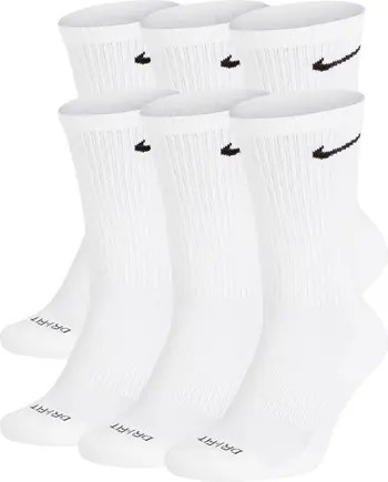 Nike Assorted 6-Pack Everyday Plush Cushion Crew Training Socks | Nordstrom | Nordstrom