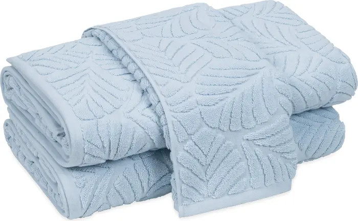 Sonia Leaf Jacquard Cotton Bath Towel | Nordstrom