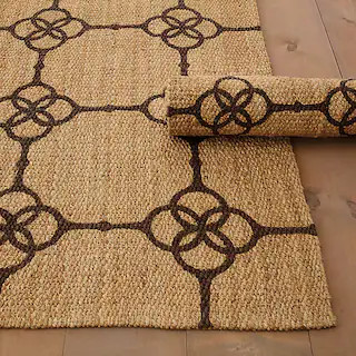 Carson Kressley Geometric Snaffle Bit Jute Rug | Ballard Designs, Inc.