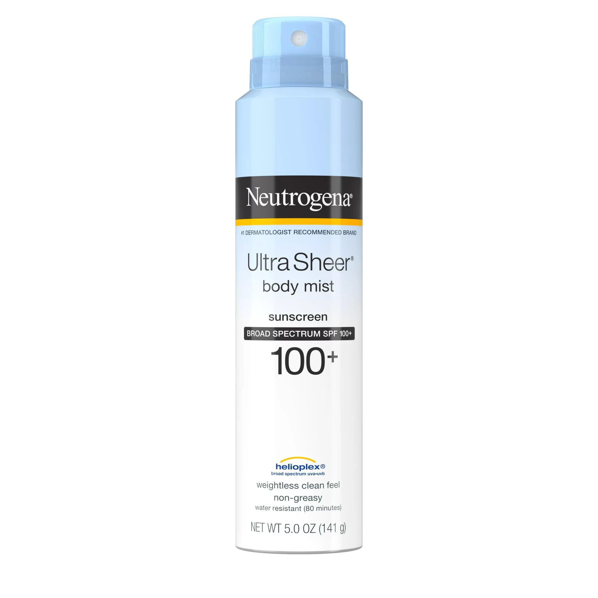 Neutrogena Ultra Sheer Lightweight Sunscreen Spray, SPF 100+, 5 oz | Walmart (US)