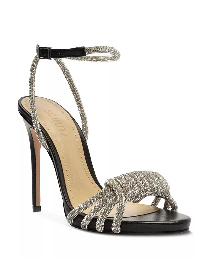 Women's Jewell Crystal Embellished Wrapped Strap High Heel Sandals | Bloomingdale's (US)