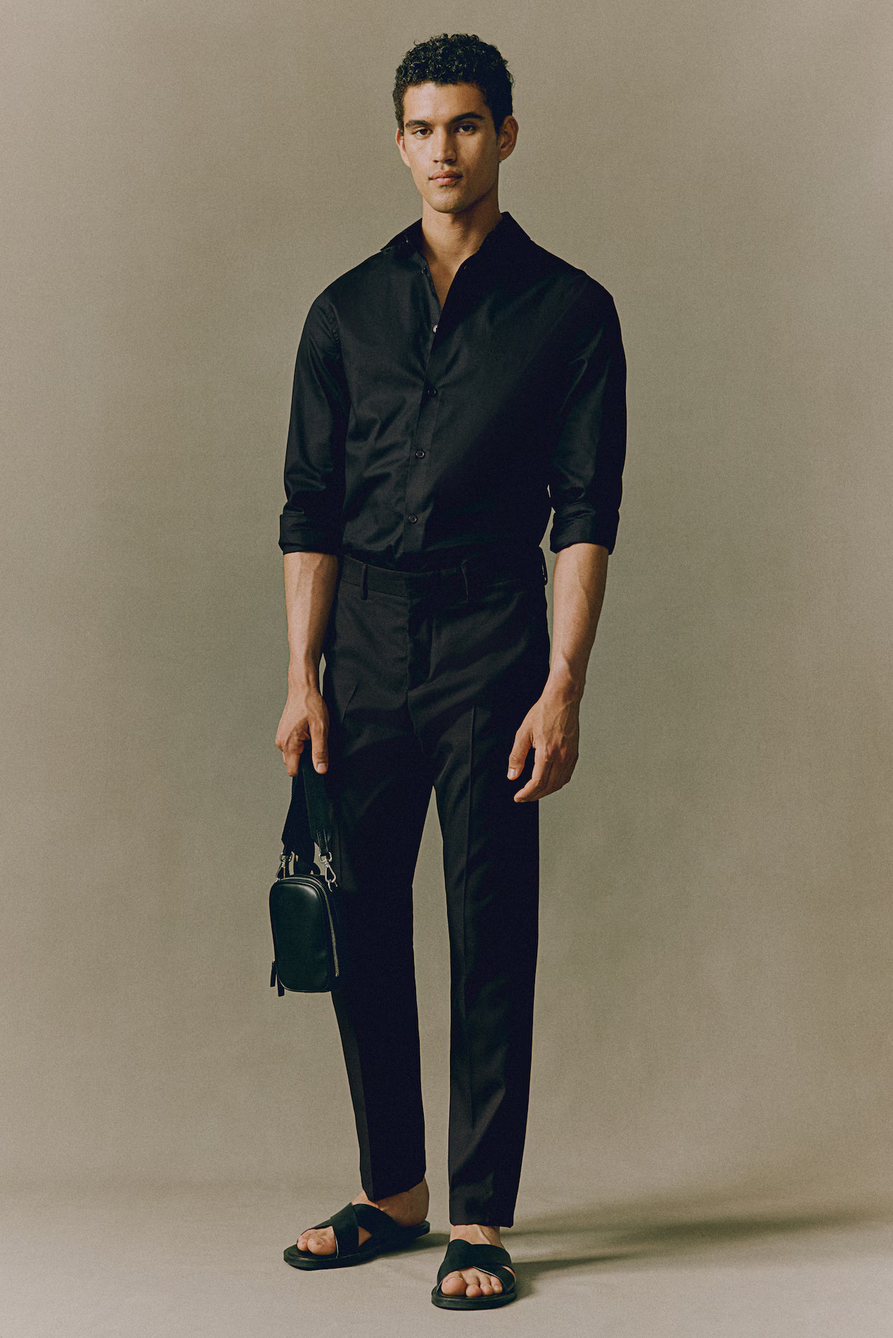 Slim Fit Shirt - Black - Men | H&M US | H&M (US + CA)