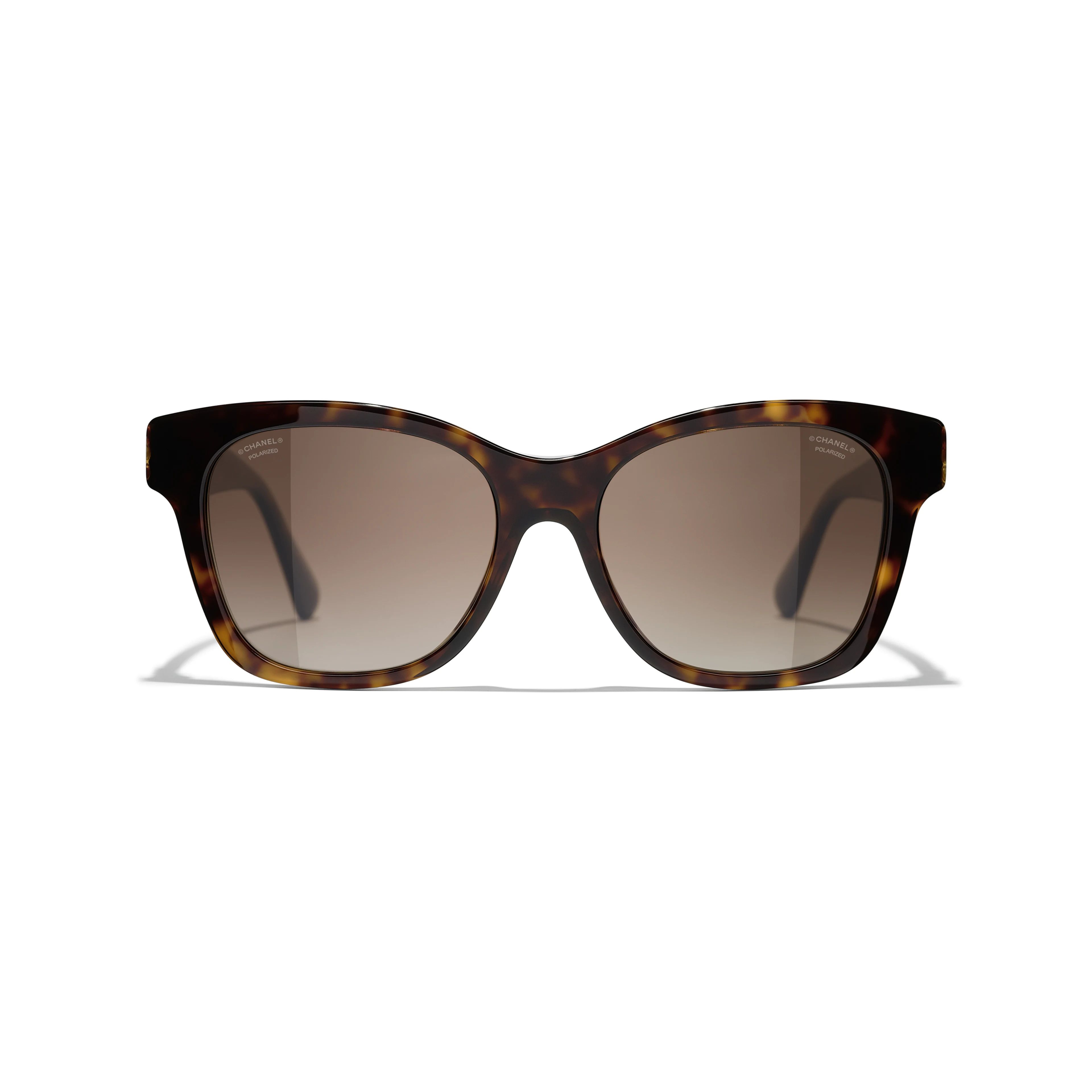 Sunglasses: Square Sunglasses, acetate & glass pearls — Fashion | CHANEL | Chanel, Inc. (US)