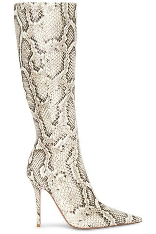 AMINA MUADDI BOOTS BARBARA in Schlangen-Print - Cream. Size 40 (also in 36.5). | FWRD 