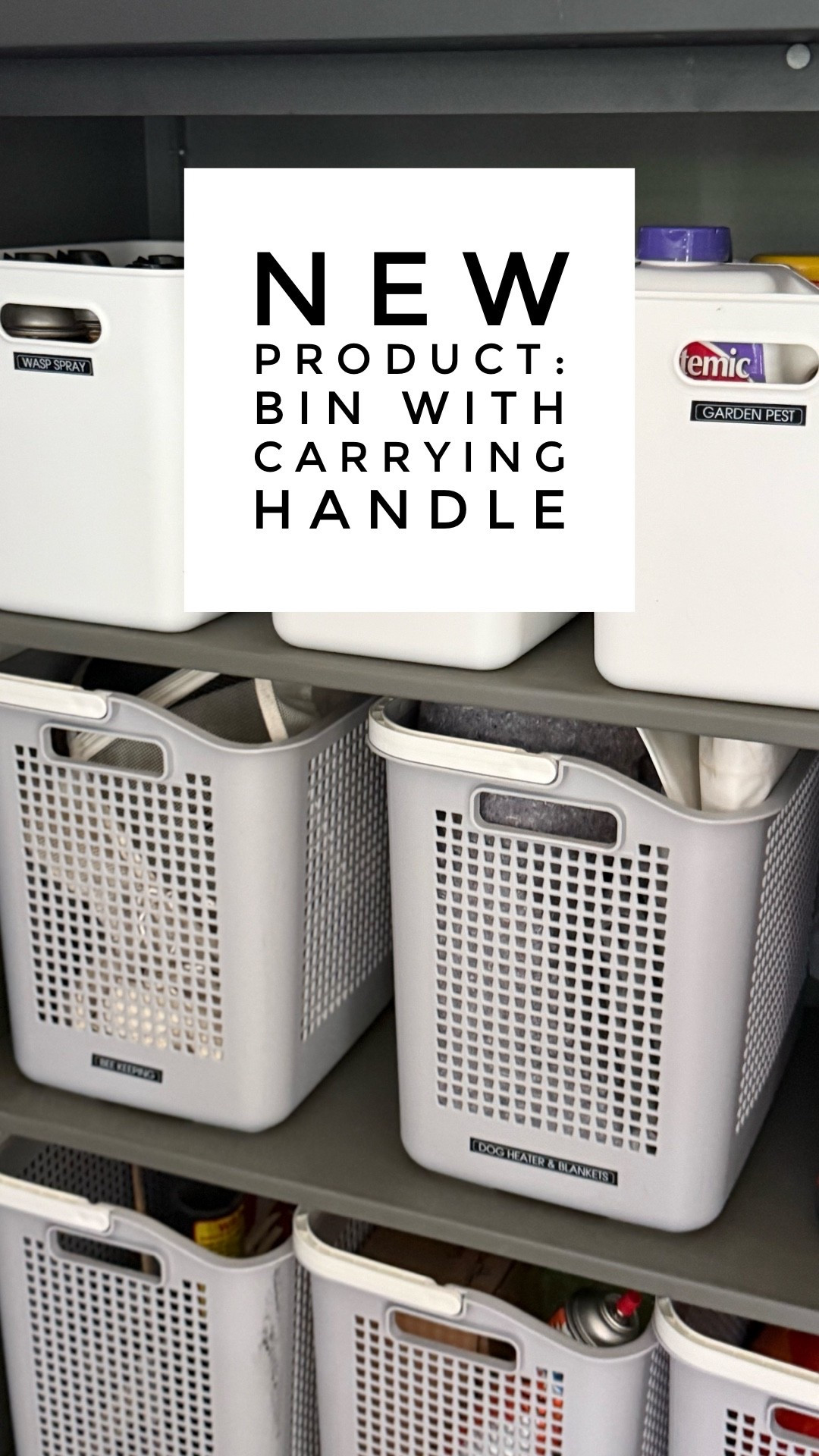 Great for indoor/outdoor storage! 🤗