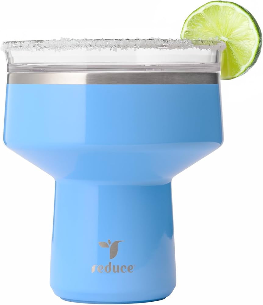 REDUCE Saltini 16 oz Cocktail Tumbler - Insulated Margarita Tumbler with Lid - Keeps Drinks Cold ... | Amazon (US)