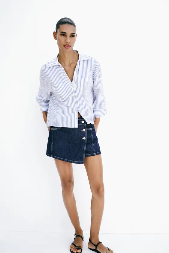 FLUID LINEN SHIRT | Zara US